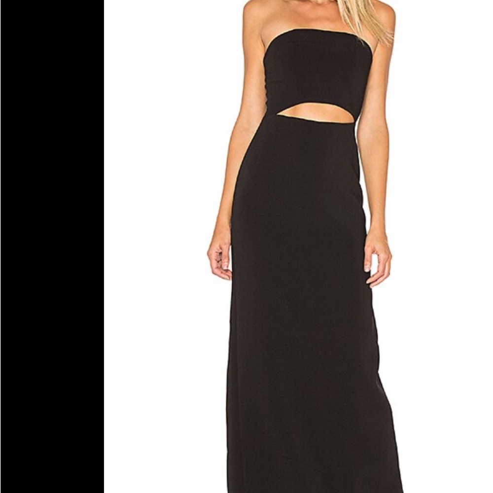 Lovers and Friends Raine Black Strapless Dress